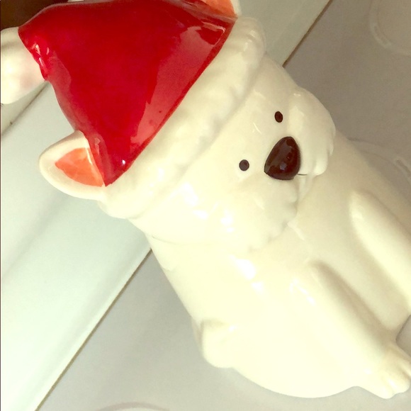 christmas dog cookie jar